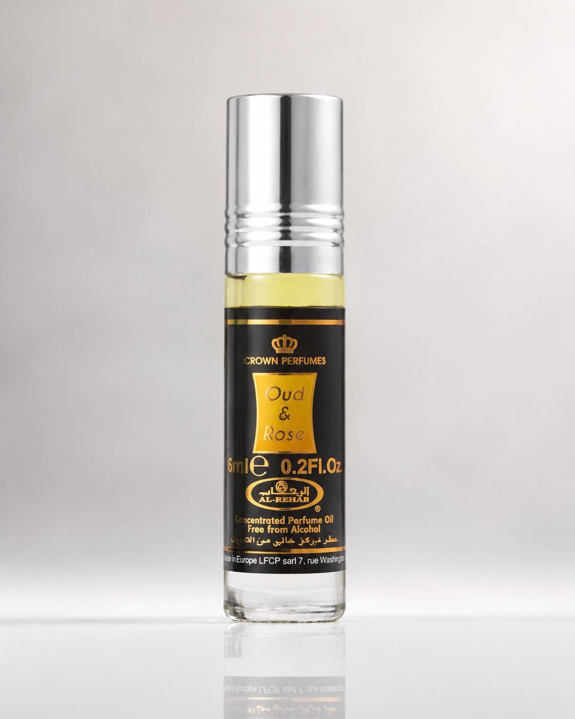 Al Rehab Oud & Rose Perfume Oil 6ml
