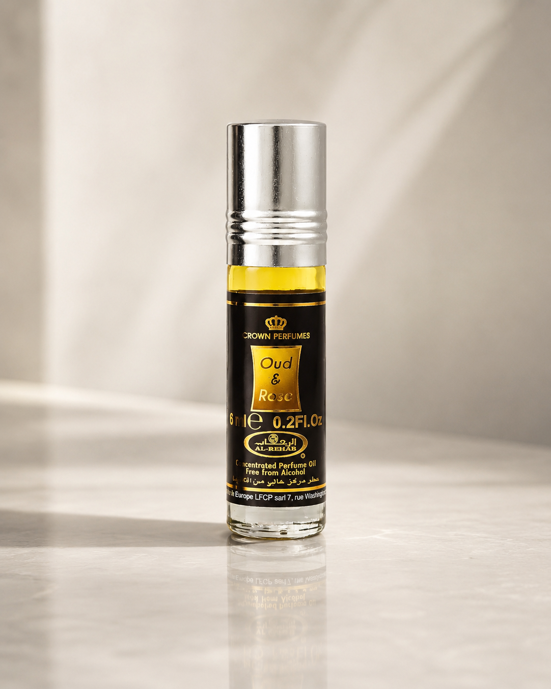 Al Rehab Oud & Rose Perfume Oil 6ml