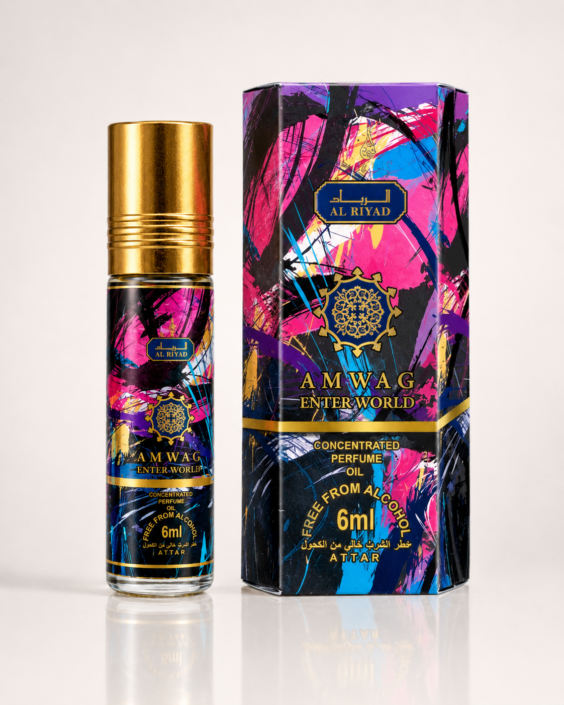 Al Riyad Amwag Enter World Perfume Oil 6ml
